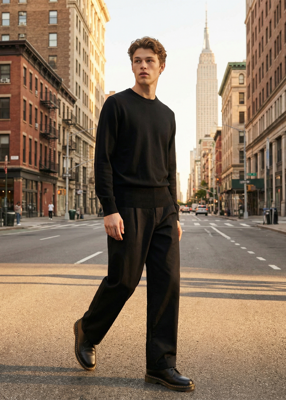 [Cashmere 100%] Basic Cashmere Crewneck - Front