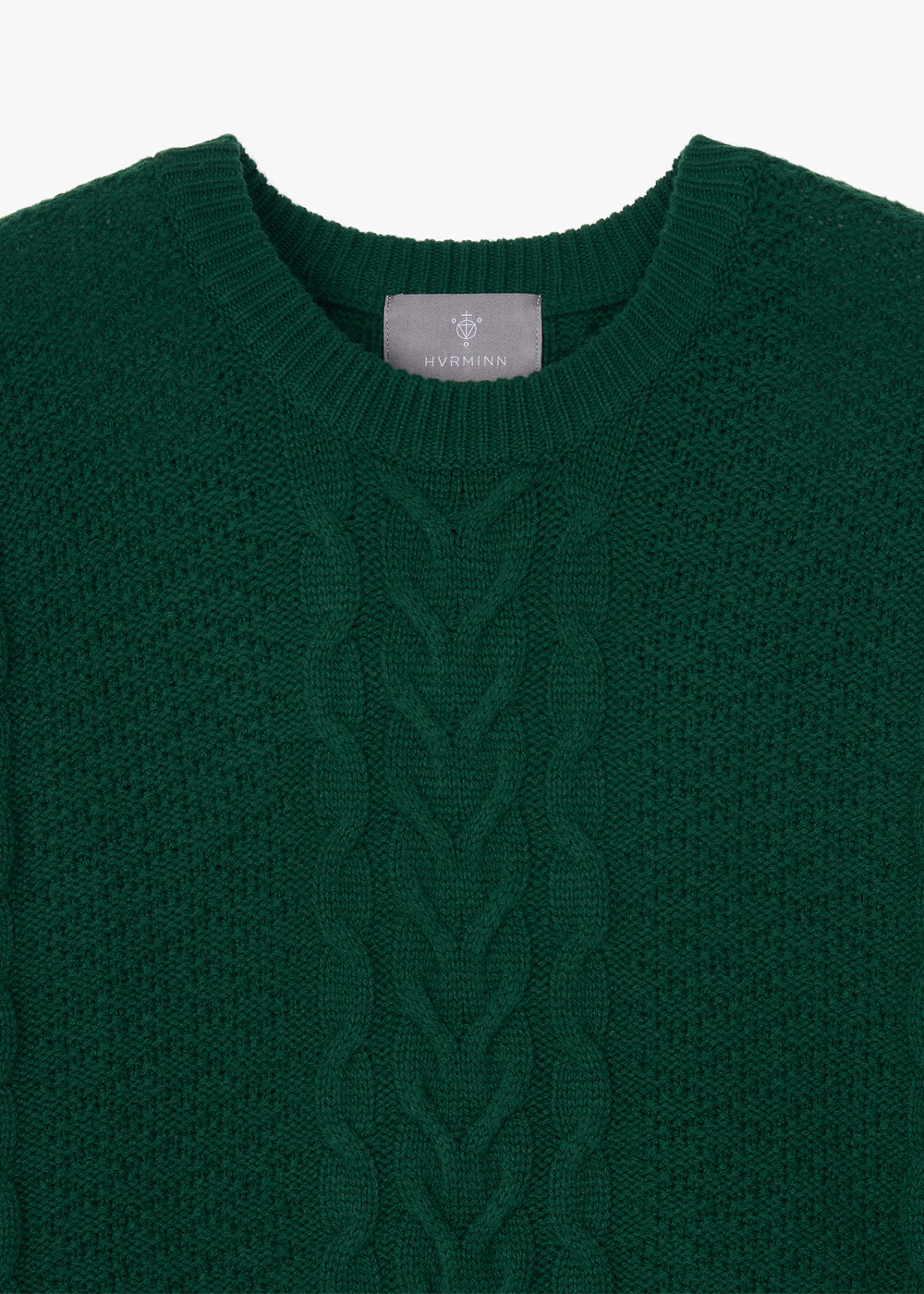 [Cashmere 100%] Aran Type Cashmere Crewneck mobile thumbnail 3
