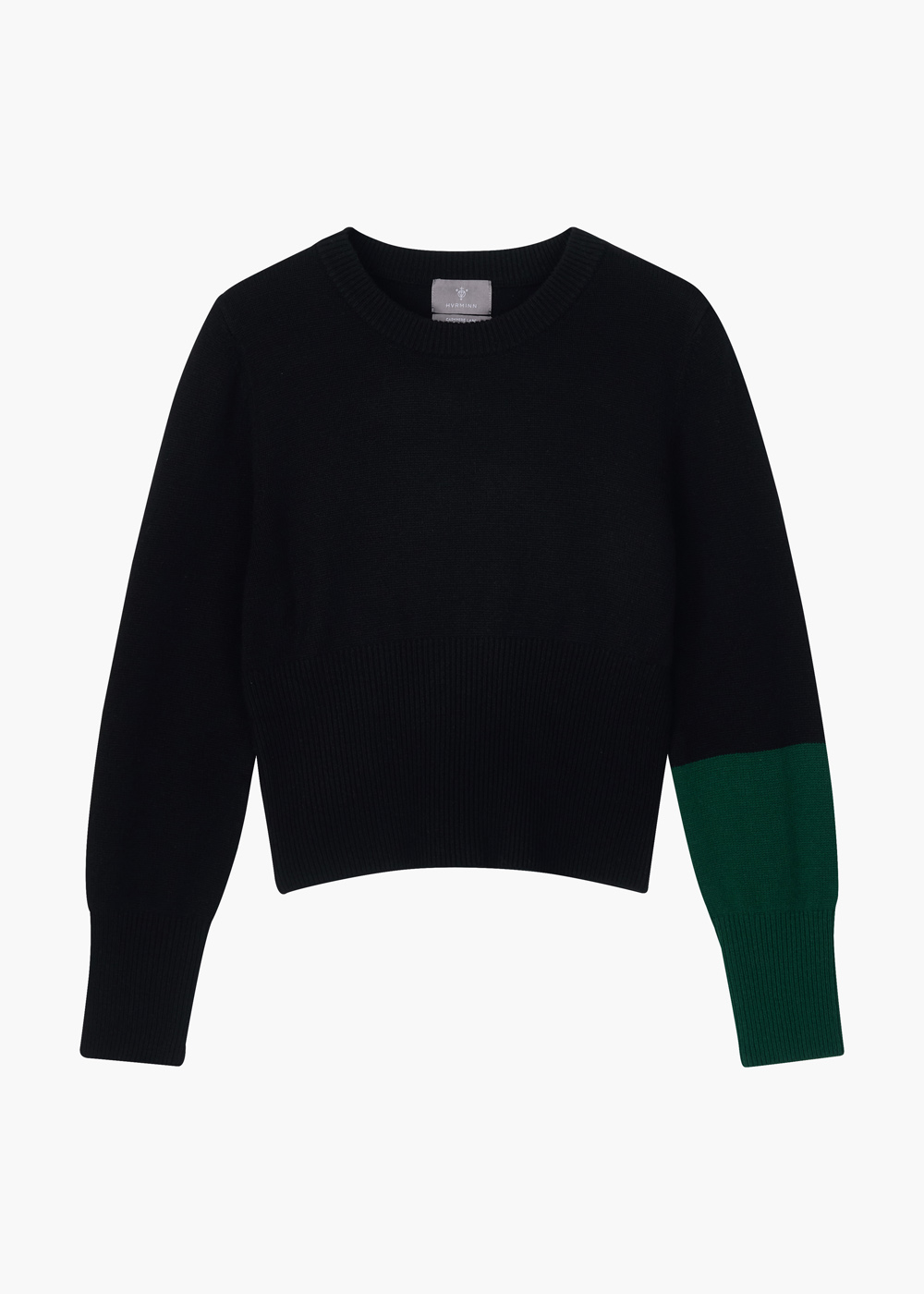 [Cashmere 100%] Football Cashmere Crewneck - Model